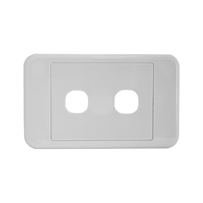 PK4582 2 GANG WALL PLATE SUITS CLIPSAL 2000 PRO2 05DWP02