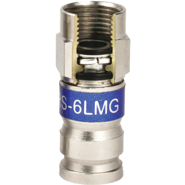 PR1003 'F' RG6 COMPRESSION CONNECTOR BLUE PCT PCT PCTTRS6LMGKR