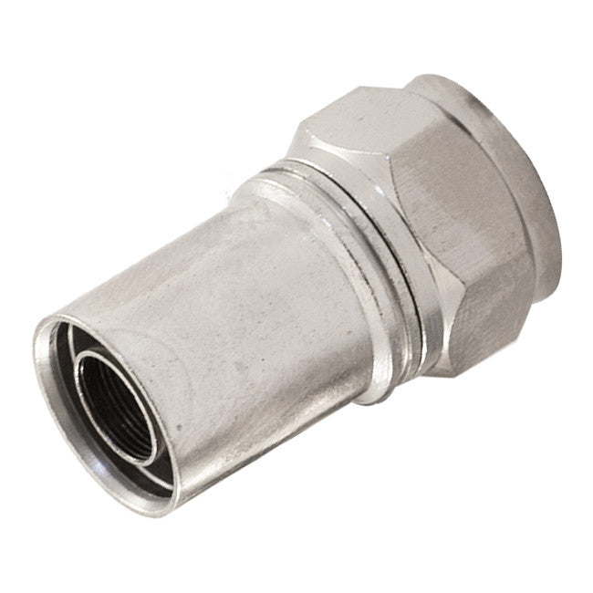 PR1010 - F' COMPRESSION RG59 PLUG - WITH O-RING SMOOTH