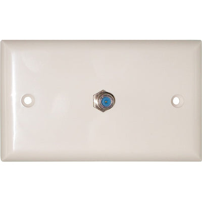PR3886 SINGLE 'F' SOCKET WALL PLATE FOXTEL BRANDED & APPROVED FMP1F-FX