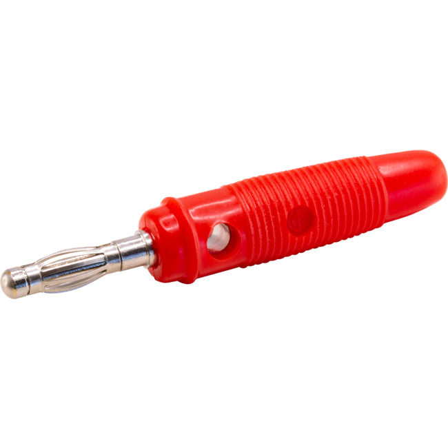 PW1472 4MM BANANA PLUG PLASTIC RED RED R8-25A RED