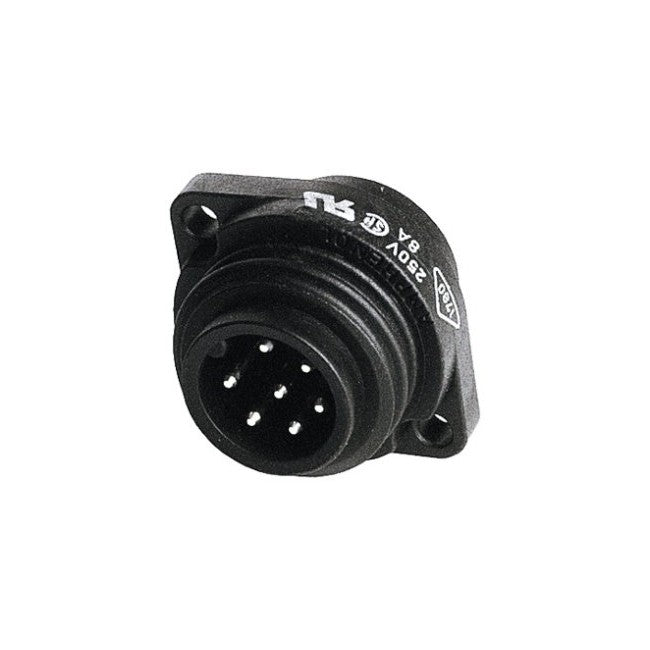 PW4407 - 7 PIN IP67 POWER PANEL PLUG - WEATHER PROOF AMPHENOL - AMPHENOL