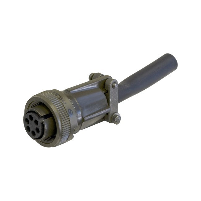 PW4640 - 6 PIN INLINE SOCKET MS97 - MILITARY STYLE