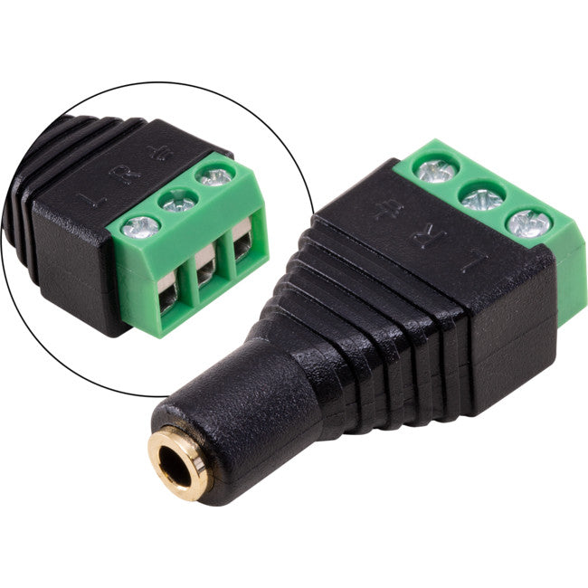 PW8088 3.5MM STEREO SOCKET SCREW TERMINATING AUDIO PRO2