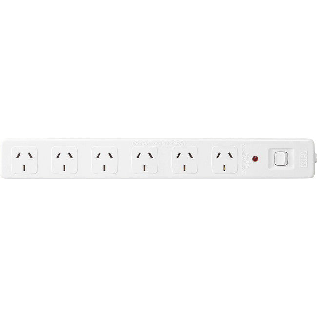 D105MS6WE 6 WAY MASTER SWITCH POWERBOARD SURGE PROTECTED - HPM HPM D105MS6WE