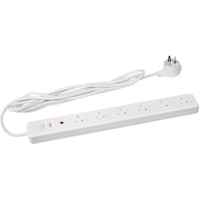 D105MS6WE 6 WAY MASTER SWITCH POWERBOARD SURGE PROTECTED - HPM HPM D105MS6WE