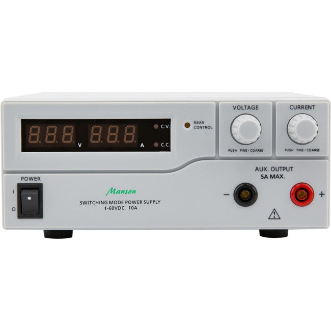 HCS3400-USB 1-16V 0-40A DC POWER SUPPLY SWITCH MODE REMOTE PROGRAMMING MANSON HCS3400-USB