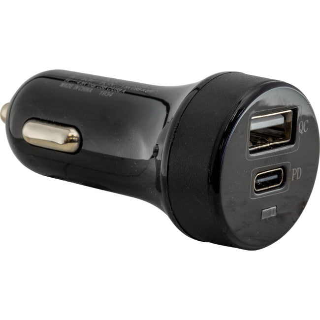 CC2PD27 2 PORT USB CAR CHARGER TYPE-C PD 27W 5V3A 9V3A 12V2.5 DOSS GPE027C1