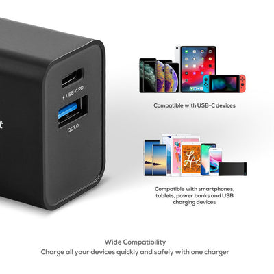 PQC18B 18W USB-C PD AND QC3.0 CHARGER GORILLA POWER MBEAT 33774460