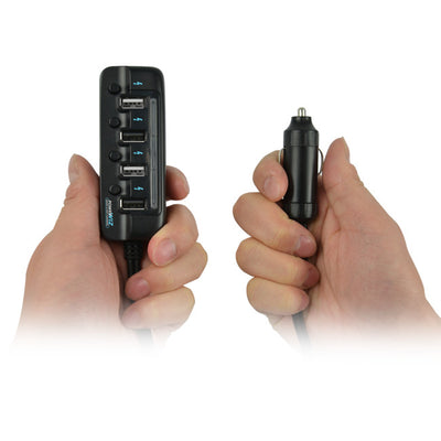 USBC480 4 PORT USB RAPID CAR CHARGER 8A 40W MBEAT MB-USBC480.