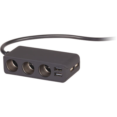 PP2120 3 WAY CIG CHARGER WITH 4 USB PP2120