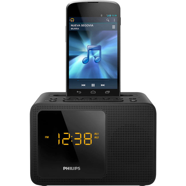 AJT5300 BLUETOOTH CLOCK RADIO BLACK UNI CHARGING DOCK PHILIPS AJT5300