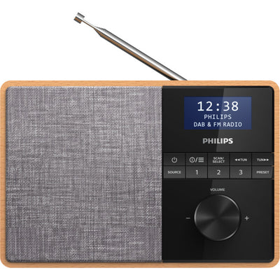 TAR5505 WOODEN CABINET DAB RADIO BLUETOOTH KITCHEN TIMER PHILIPS TAR5505/79