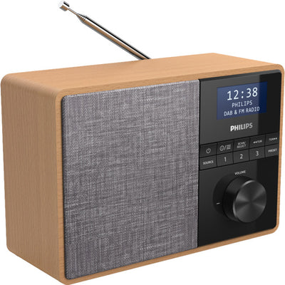 TAR5505 WOODEN CABINET DAB RADIO BLUETOOTH KITCHEN TIMER PHILIPS TAR5505/79