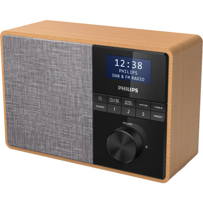 TAR5505 WOODEN CABINET DAB RADIO BLUETOOTH KITCHEN TIMER PHILIPS TAR5505/79