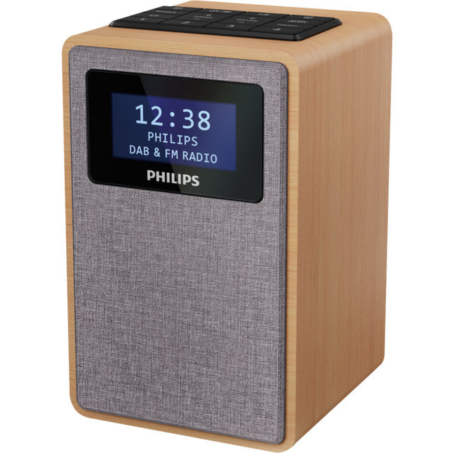 TAR5005 WOODEN CABINET CLOCK RADIO DAB FM PHILIPS TAR5005/79