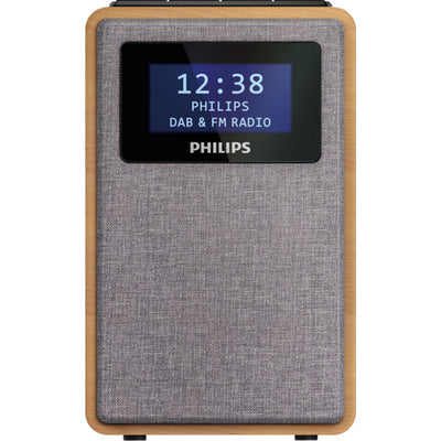 TAR5005 WOODEN CABINET CLOCK RADIO DAB FM PHILIPS TAR5005/79