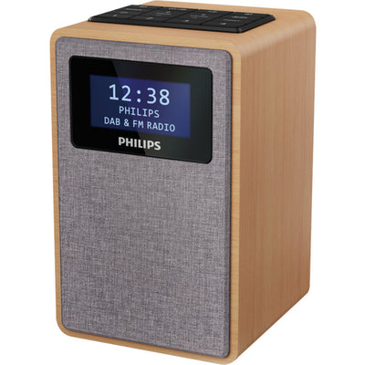 TAR5005 WOODEN CABINET CLOCK RADIO DAB FM PHILIPS TAR5005/79