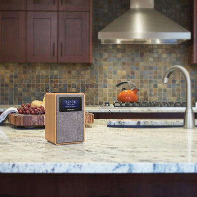 TAR5005 WOODEN CABINET CLOCK RADIO DAB FM PHILIPS TAR5005/79