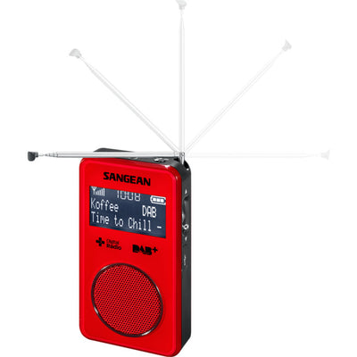 DPR35R RED DAB+ FM-RDS POCKET RADIO SANGEAN SANGEAN DPR35 RED