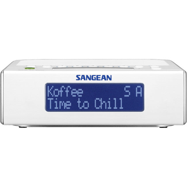 DCR89+ BASIC DAB+/ FM BEDSIDE CLOCK RADIO, WHITE - SANGEAN SANGEAN DCR-89+