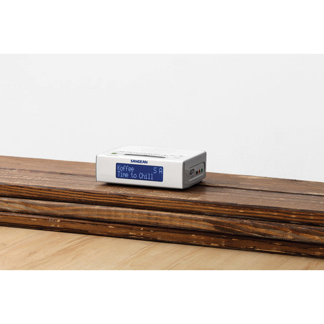 DCR89+ BASIC DAB+/ FM BEDSIDE CLOCK RADIO, WHITE - SANGEAN SANGEAN DCR-89+