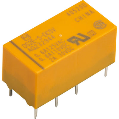 DS2E-S-DC5V - 5VDC 2A DPDT 0.2W PCB RELAY - PANASONIC