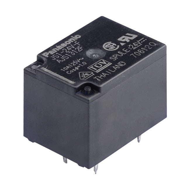 JS1-24V-F 24VDC 10A SPDT MINIATURE RELAY PANASONIC JS1-24V-F