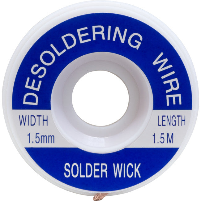 ZD1802 - 1.5MM X1.5M DESOLDERING WIRE - PURE COPPER BRAID CONSTRUCTION - DOSS