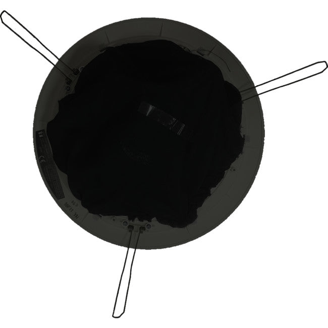 PC668BK BLACK 15W 8" DUALCONE EVAC SPK METAL GRILL & SPRING CATCH-TOA TOA 487626