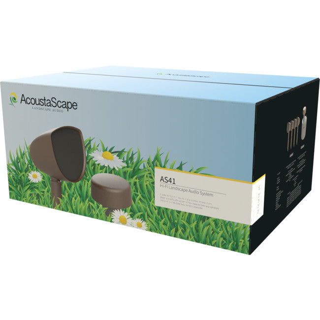AS41 HI-FI LANDSCAPE AUDIO SYSTEM 4 X 4" 2WAY SATELLITES 1 X SUB ACOUSTASCAPE AS 41