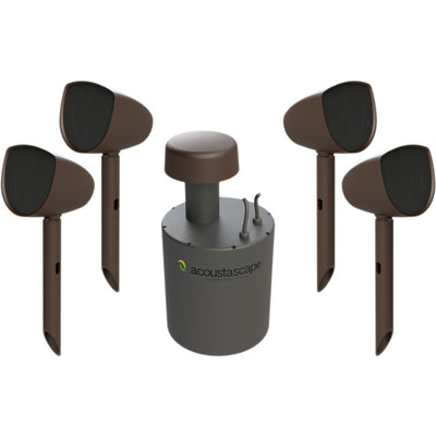 AS41 HI-FI LANDSCAPE AUDIO SYSTEM 4 X 4" 2WAY SATELLITES 1 X SUB ACOUSTASCAPE AS 41