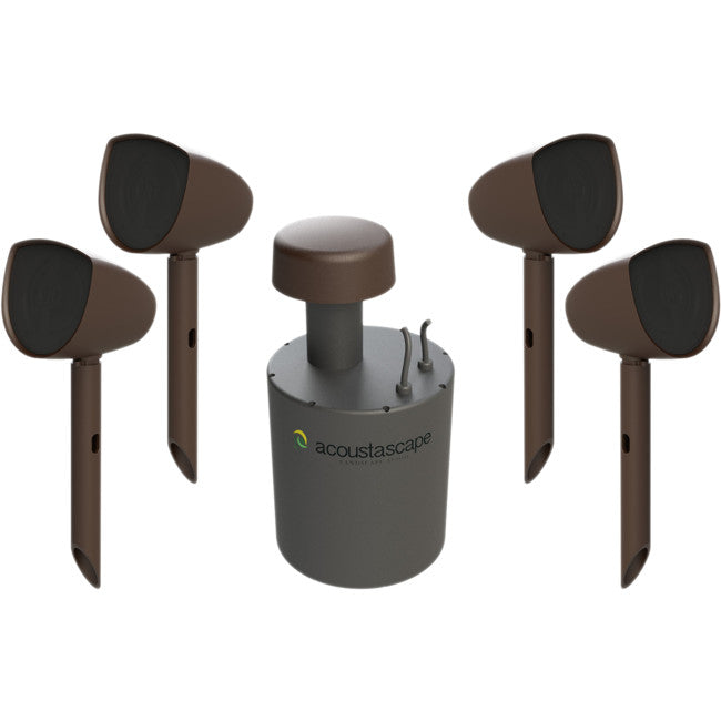 AS41 HI-FI LANDSCAPE AUDIO SYSTEM 4 X 4" 2WAY SATELLITES 1 X SUB ACOUSTASCAPE AS 41