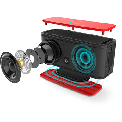 DS1681RED SOUNDBOX BLUETOOTH SPEAKER TOUCH BT4.0 HD PORTABLE RED DOSS DS1681