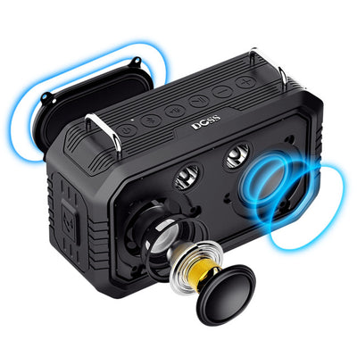 WB60BLK TRAVELLER BLUETOOTH SPEAKER 20W WATERPROOF BT4.0 BLK DOSS WB60