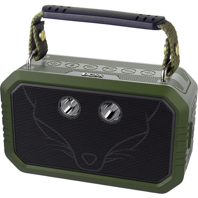 WB60GRN TRAVELLER BLUETOOTH SPEAKER 20W WATERPROOF BT4.0 GRN DOSS WB60