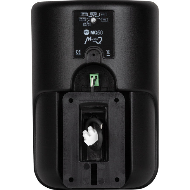 MQ50HB COAXIAL 2 WAY 12W WALL MOUNTED 100V - 16 OHM - RCF BLACK RCF MQ50HB