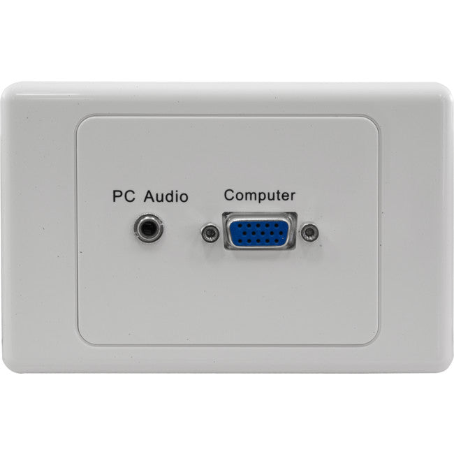PK3309 RIGHT ANGLE VGA & 3.5MM STEREO SUITS CLIPSAL WALL PLATE PRO2