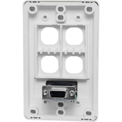 P5982 VGA WITH 4 GANG WALL PLATE Socket to Socket DYNALINK P5982