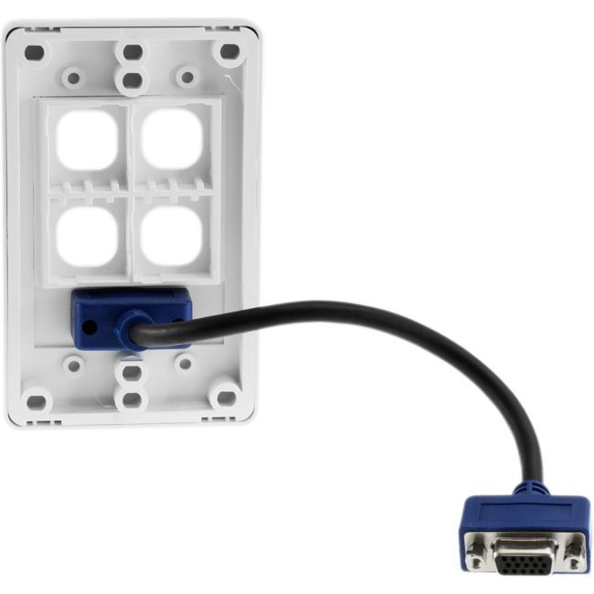 P5985 VGA WITH 4 GANG WALL PLATE FLEXIBLE CONNECTION DYNALINK P5985