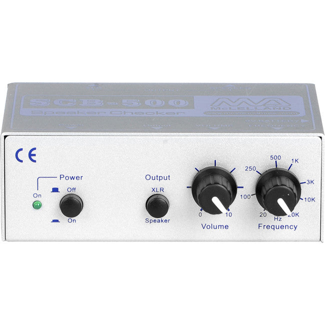 SCB500 VOLUME FREQUENCY SPK CHECKER 20HZ TO 20KHZ SPEAKON XLR MCLELLAND SCB500