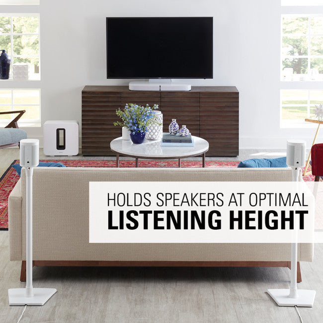WSS22-W2 PREMIUM W/LESS SPEAKER STANDS FOR SONUS 1- PLAY1- PLAY3 -WHT SANUS WSS22-W2