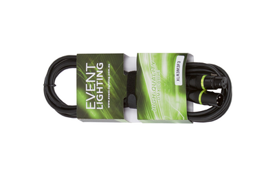 Event Lighting XLR3M3F3 - 3-pin DMX Cable (3m)