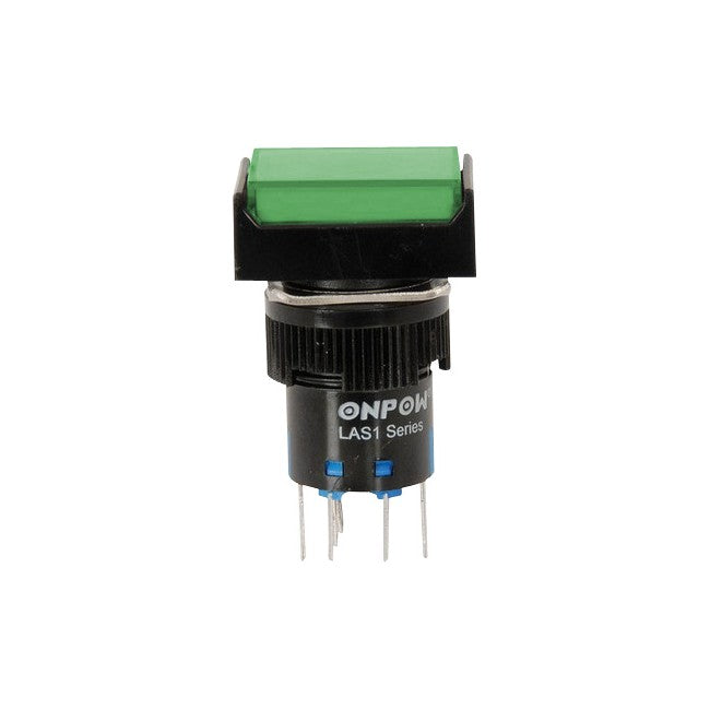 SP4070 - IP65 MOMENTRY GREEN PUSHBUTTON - 250VAC5AMP DPDT& ILLUMINATION