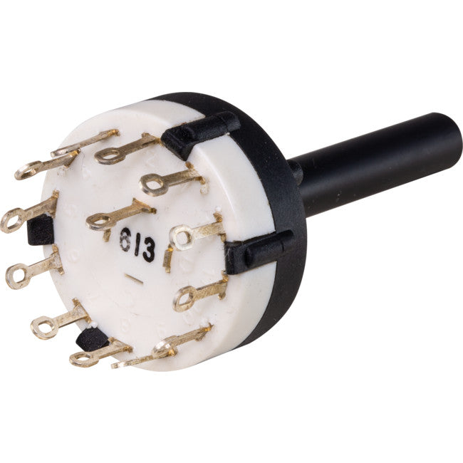 SR6001 1X12 ROTARY SWITCH AC 125V 0.3A 1 POLE 12 POSTION SR25P01