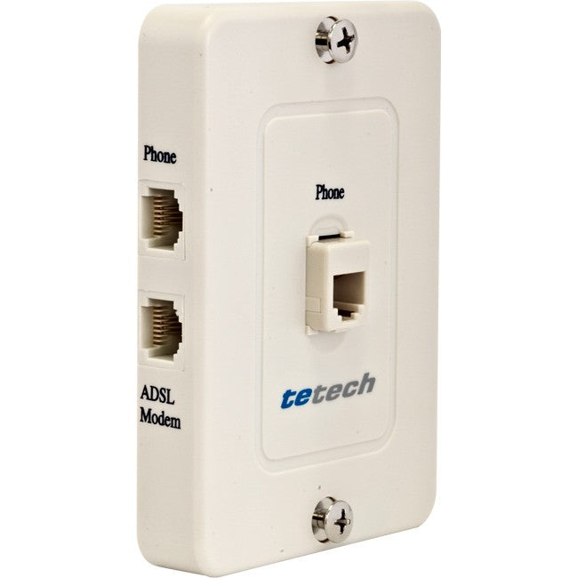 DSL018/2+ - ADSL2+ WALL MOUNT SPLITTER AND - PHONE FILTER TEL1200 - TE