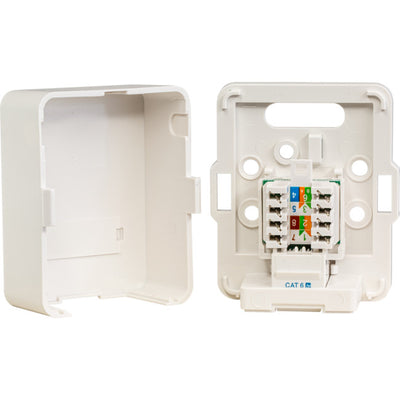 SMBT1C6 CAT6 RJ45 SURFACE MOUNT SOCKET TELSTRA APPROVED TE SMBT1C6