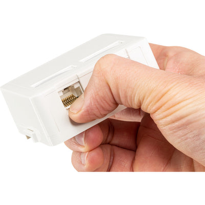 SMBT2C6 - DUAL CAT6 SURFACE MOUNT SOCKET - TELSTRA APPROVED - TE