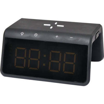 D2320 USB ALARM CLOCK WITH QI CHARGE POWERTRAN D2320