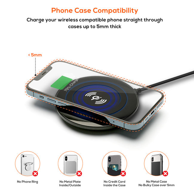 WCS07 10W QI WIRELESS CHARGING PAD GORILLA POWER MBEAT 43075705